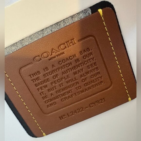 Large Coach 35 Tabby Chain Black Leather With Gold Hardware - Picture 13 of 16